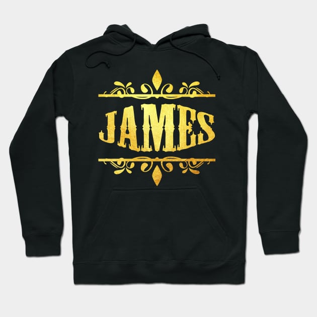 JAMES NAME Hoodie by MufaArtsDesigns